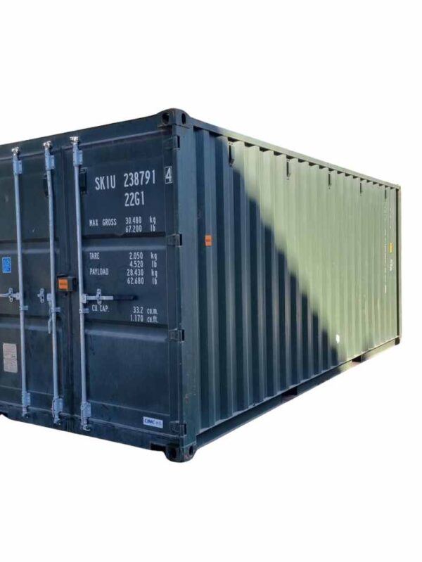Container marittimo da 20 piedi x 8 piedi verde scuro