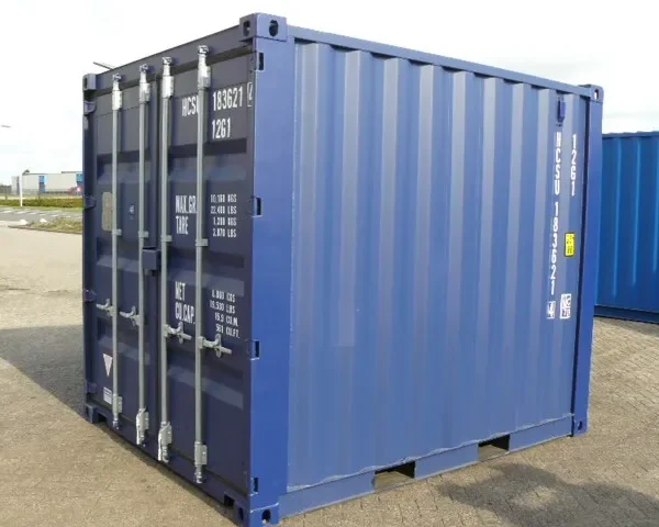 Container standard da 10 piedi blu